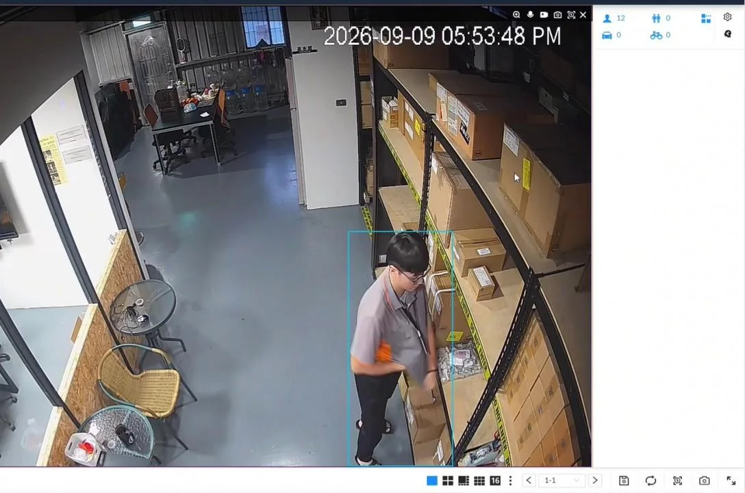 Merchandise tucked directly inside clothing; the system instantly flags suspected theft and alerts