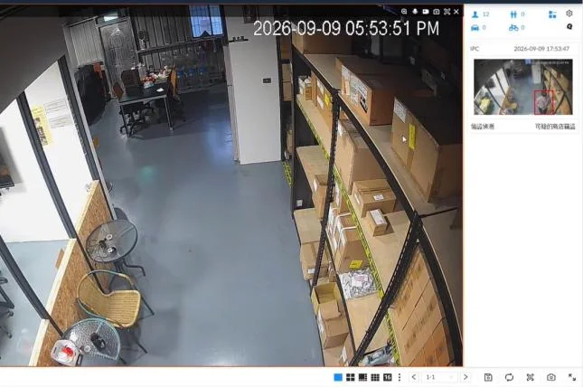 Real footage of concealment in a store shelf area